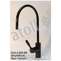 Фото 9 - Кран ATOLL A-8883-BB Bright Black (черный глянцевый)